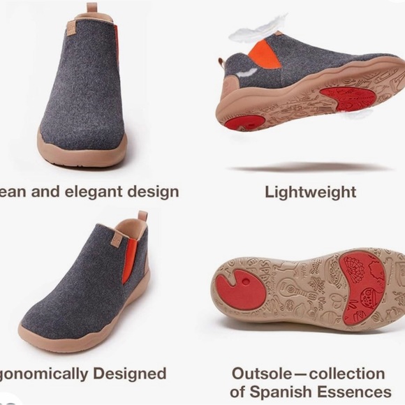 UIN Women's High Top Ankle Fashion Boots Casual Comfort Walking Shoes - Picture 4 of 9